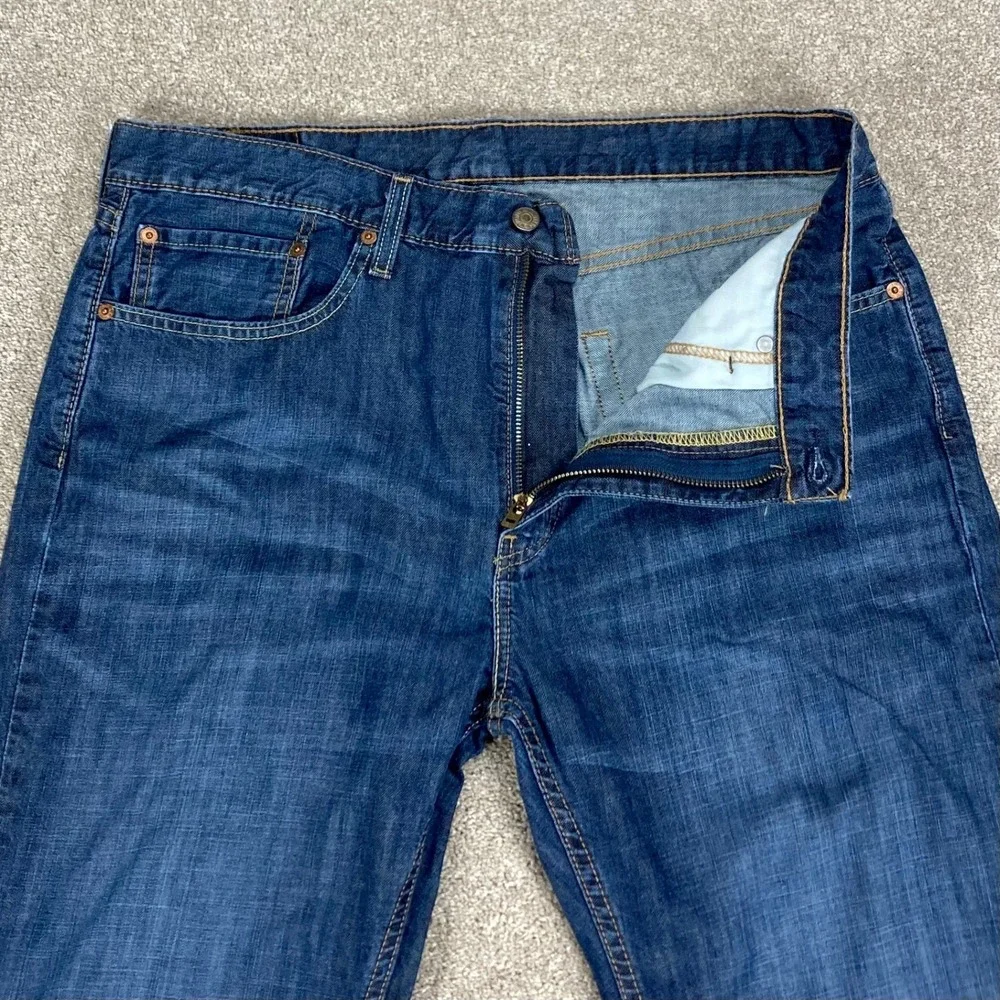 Levi's 527 Slim Bootcut Jeans Mens Sz 36x34 Dark Wash Blue Casual Everyday Denim